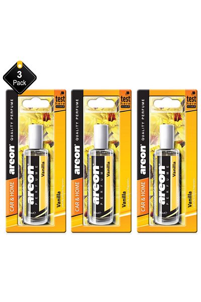 Areon Pack Of 3 Areon air freshener Perfumes 35 ml Vanilla