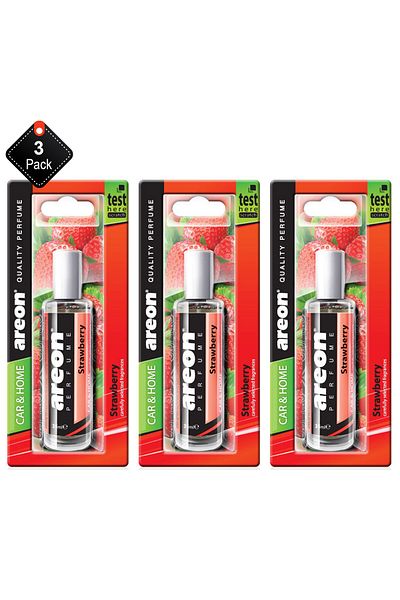 Areon Pack Of 3 Areon air freshener Perfumes 35 ml Strawberry