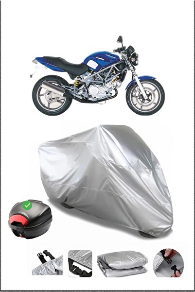 Breen Honda Vtr250 Rear Bag Compatible Gray Waterproof Canvas (Motorcycle)
