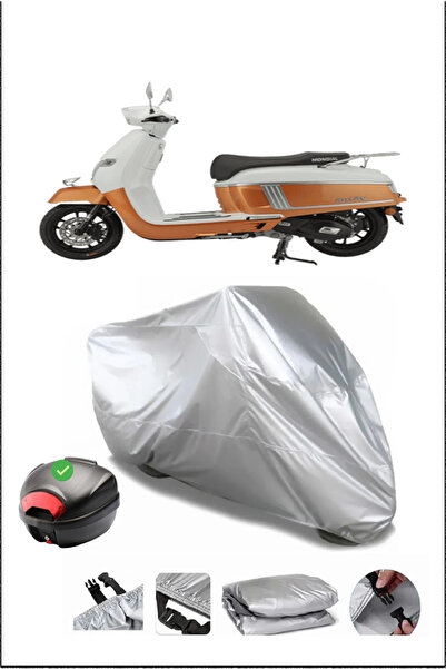 Breen MONDIAL 125RoadBoy ARKA ÇANTA UYUMLU GRİ SU GEÇİRMEZ BRANDA (MOTOSİKLET)