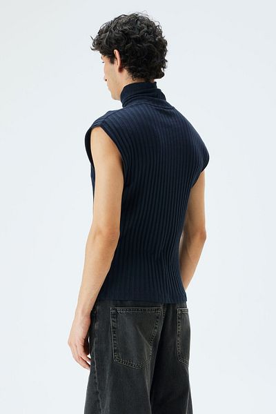 IAMNOTBASIC Leonardo High Top Tank Top - Navy Blue