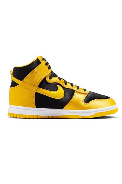 Nike Dunk Low Mid Women Black Yellow Sneaker Casual Sports Shoes Women Black Yellow