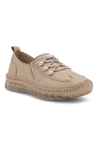 Voyager 9871 Women's Khaki Leather Shoes