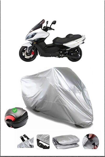 Breen Kymco Xciting500R Rear Bag Compatible Gray Waterproof Canvas (Motorcycle)
