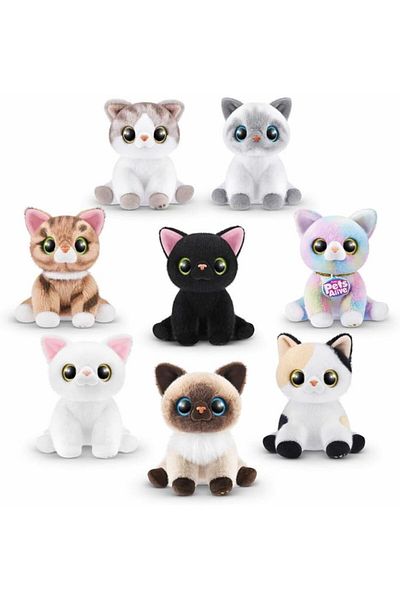 Zuru دمية القطة المحشوة المفعمة بالحيوية من Pets Alive Smitten Kitten رقم 9541