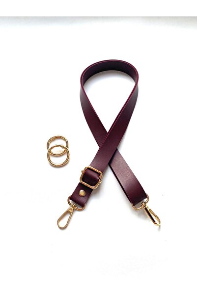 FERİHA HOBİ AKSESUAR حزام حقيبة جلدي قابل للتعديل وحلقة زنبركية