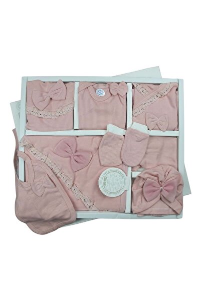 ZIPPIR BABY Zıpır 10 Parça Hastane Çıkışı Fiyonklu Pembe 584-5700