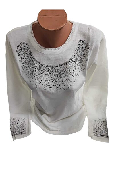 Sel Giyim New Season Stone Mom Sweater Bluz