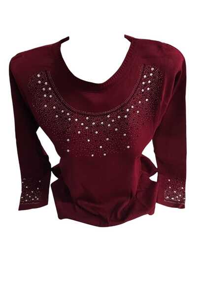 Sel Giyim New Season Stone Mom Sweater Bluz