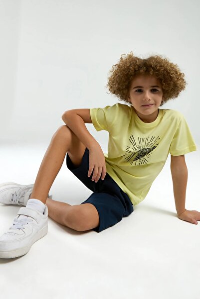 Arnetta Cycling Neck Short Sleeve 100% Cotton Boys Shorts Suit