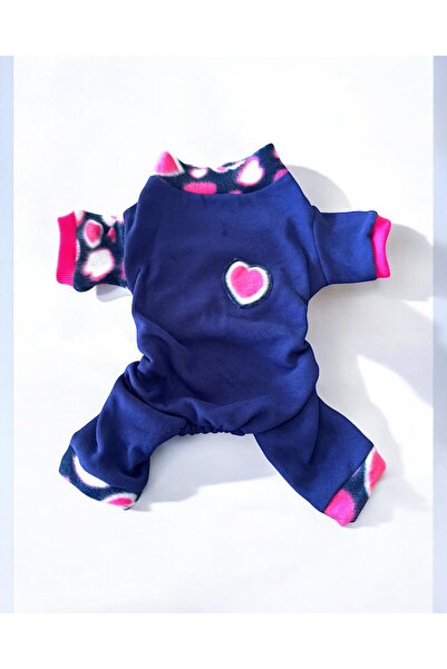 Kemique Heart Bites Kalın Penye Köpek Tulum Pijama