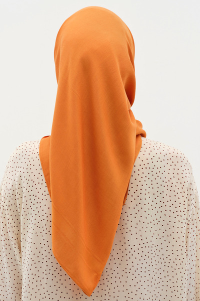 Tuğba Natural Kenar Detaylı Eşarp - Taba