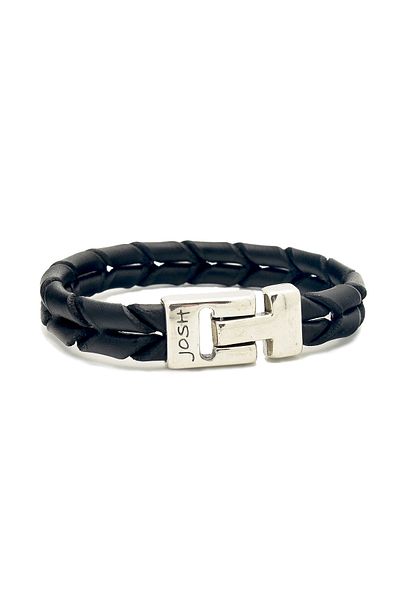 Josh Lederarmband 09284-BRA-S/SCHWARZ