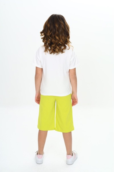 Toontoy Girl's Garni Heart Printed Capri Suit