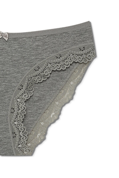 HNX Pachet de 2 chiloți de damă din bumbac cu detaliu din dantelă