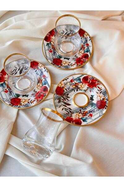 ROSSEV Mystique Nev Çay Seti 6 Kişilik 12 Parça