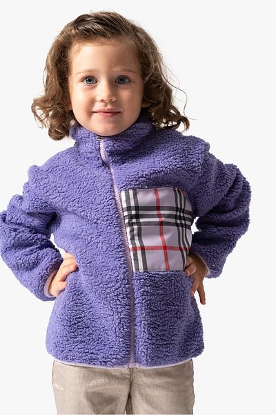 Baby Animals Welsoft Plush Winter Unisex Baby and Kids Coat - Lamb Zip-Up Cardigan Jacket