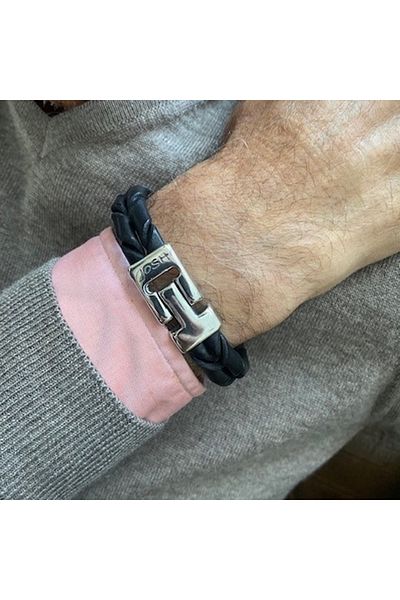 Josh Lederarmband 09284-BRA-S/SCHWARZ