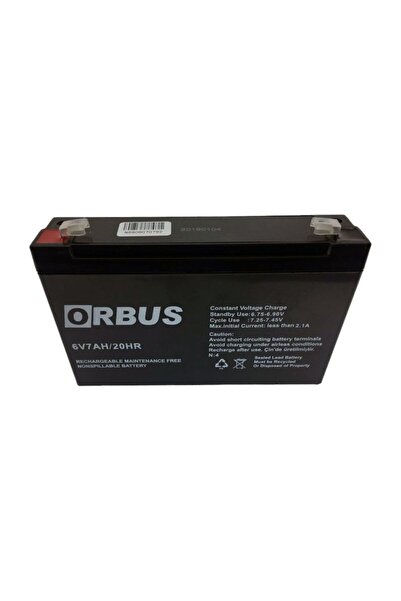 ORBUS Akü 6v 7ah Orbüs ( 150 X 30 X 95 Mm )