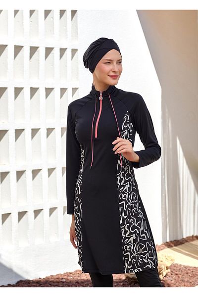 MARESİVA Nature Long Sleeve Hijab Swimsuit 2108