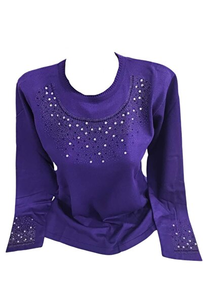 Sel Giyim New Season Stone Mom Sweater Bluz