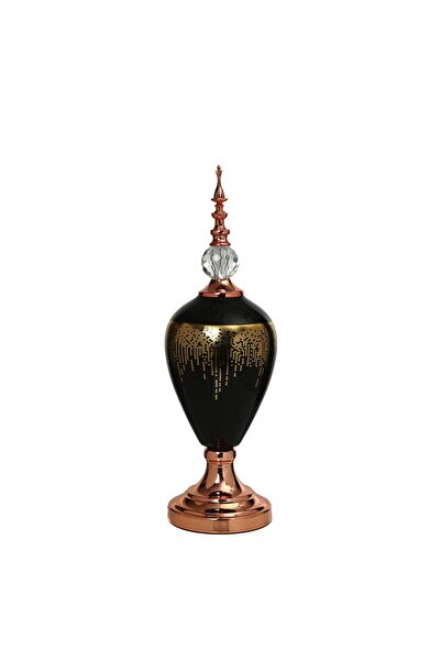 Vitale Vază cu capac din bronz chihlimbar 54 cm AK.JE0012