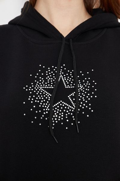 swOzz Unisex Stone Printed Star Stone Sweatshirt