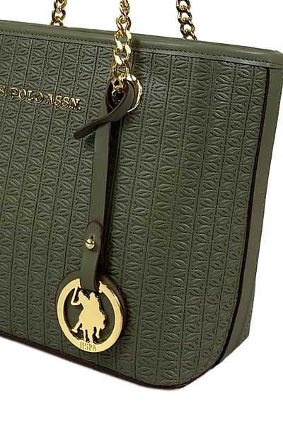 U.S. Polo Assn. Geantă de umăr pentru femei A.khaki Us8623 Exclusiv pentru membru