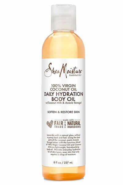 Shea Moisture %100 Saf Hindistan Cevizi Yağlı Günlük Nemlendirici Vücut Yağı ...