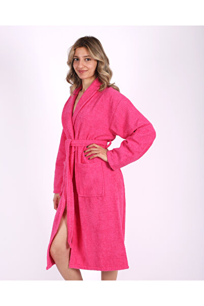 Damlaiso Γυναικείο μπουρνούζι από βαμβακερό γιακά με σάλι