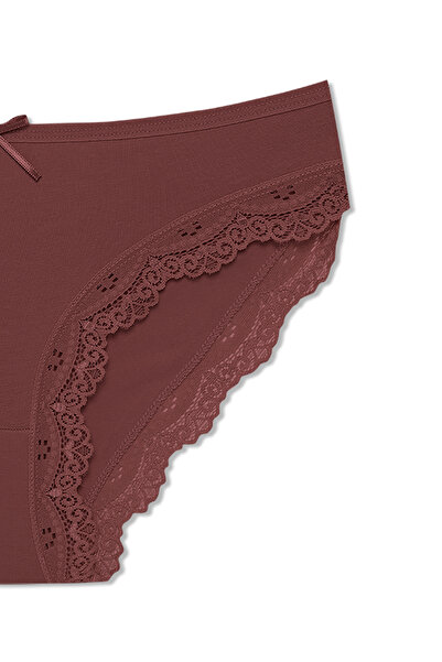 HNX Pachet de 2 chiloți de damă din bumbac cu detaliu din dantelă