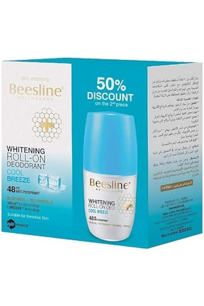 Beesline مزيل العرق كول بريز لتفتيح البشرة، 2 × 50 مل - عبوة واحدة