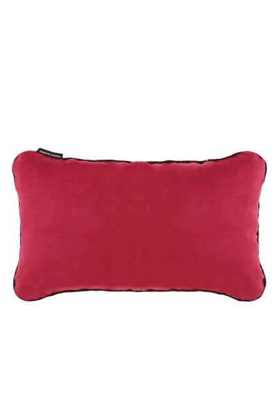 Ju Yaratıcı Tasarım غطاء وسادة مع حواف سوداء بلون الكرز الفاسد 50x30