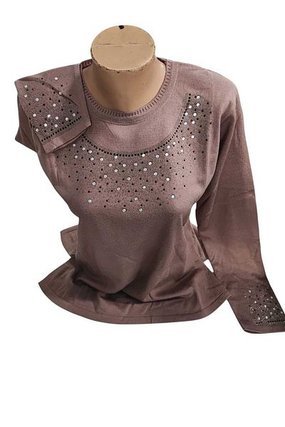 Sel Giyim New Season Stone Mom Sweater Bluz