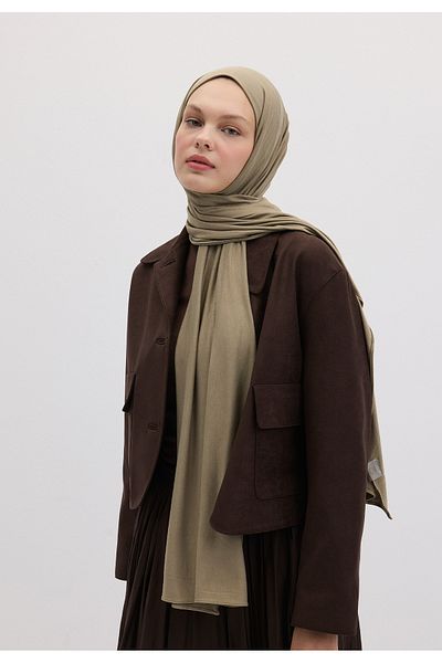 Fresh Bamboo Combed Shawl Misty Green