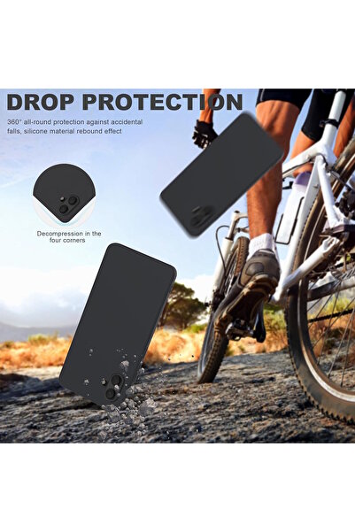 m.tk moveteck Galaxy A06 Kılıf Lansman Kamera Korumalı içi Kadife Yumuşak Renkli Silikon Mat Hisli Süet Kapak