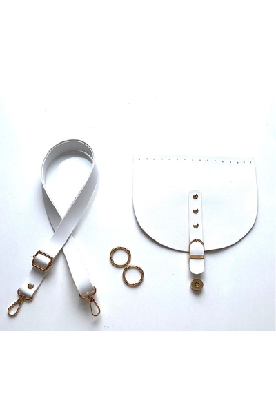 FERİHA HOBİ AKSESUAR غطاء حقيبة محبوك من الجلد مع حزام وحلقة