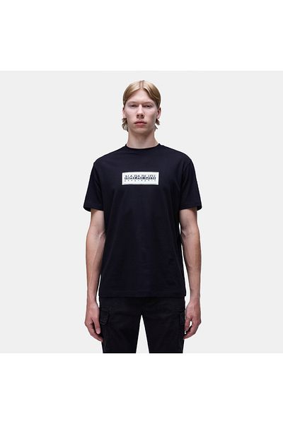 Napapijri Tricou negru for bărbați Napapijri S-Box Logo Heron