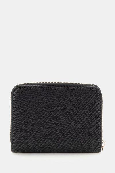 Guess Laurel Slg Medium Zip Around Women's Black Wallet Swzg8500140-Bla