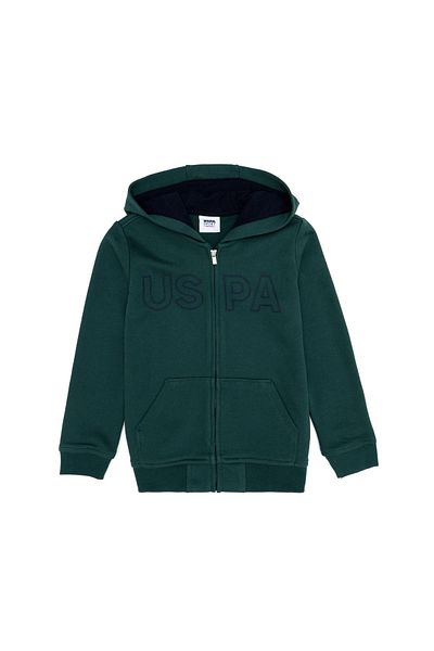 U.S. Polo Assn. Boy's Green Basic Sweatshirt