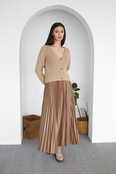 Fulla Moda Πλισέ φούστα με ελαστική μέση