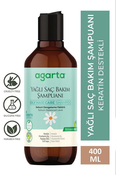 Agarta 2 Purifying Salt-Free Shampoos for Oily Hair 400 ml