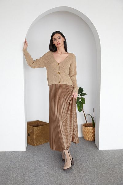 Fulla Moda Πλισέ φούστα με ελαστική μέση