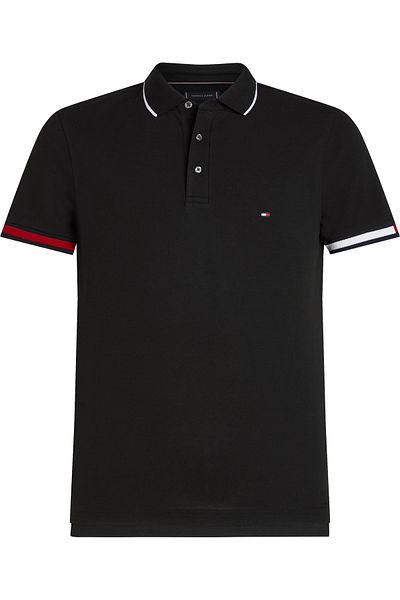 Tommy Hilfiger Flag Cuff Slim Fit Polo Polo Neck T-Shirt