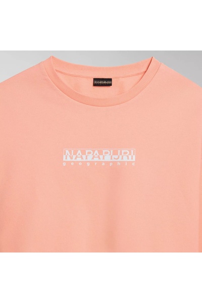 Napapijri Dámska ružová mikina s potlačou Napapijri B-Box W C S P1I Pink Salmon