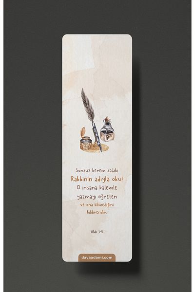 Dava Adamı Yayınları Διαβάστε με το όνομα του Κύριου - Σελιδοδείκτης
