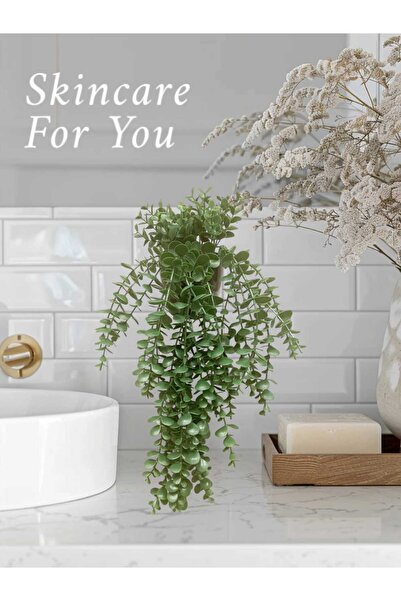 Cennet Home Sarkan Okaliptüs çiçeği Yapay Yeşillik – Doğal Görünümlü Dekoratif Bitki (Açık Yeşil & Koyu Yeşil)