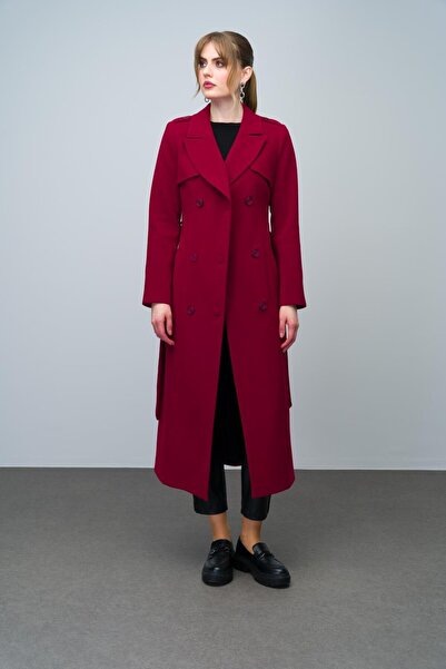 Olcay Hosszú, kétsoros kabát köpeny- és epaulet-részlettel, FES 3013