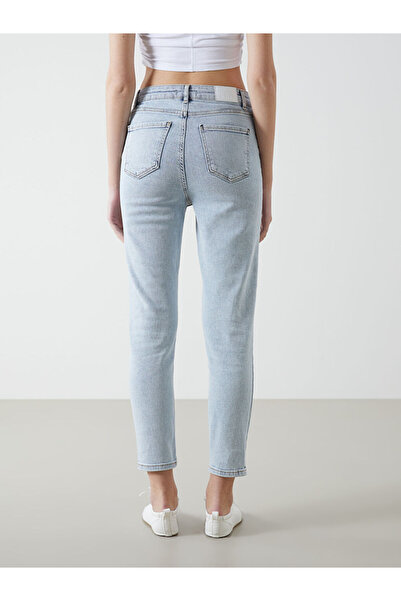 LC Waikiki Yuksek Bel Slim Mom Kadin Jean Pantolon - S53096Z8