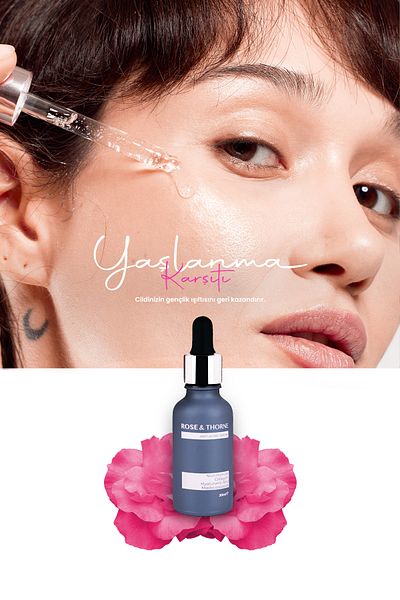 ROSE & THORNE 30ml Anti-Aging Serum - Youth Elixir with Collagen, Hyaluronic Acid and 100% Natural Rose Water
